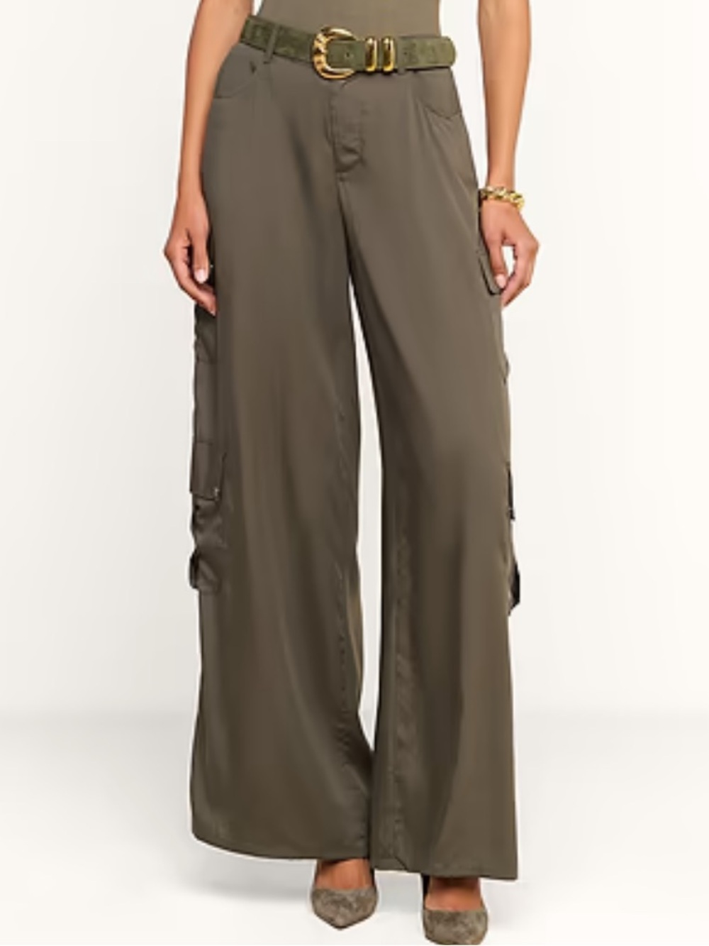 L’AGENCE Isolde Cargo Pant in Ash Olive
